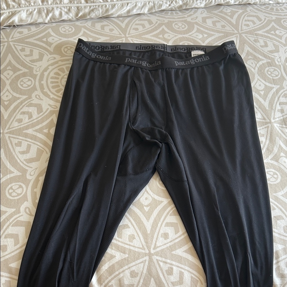 Patagonia Black Calpine Lightweight Baselayer Leggings